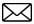 Envelope icon representing communication and inquiries related to luxury home buying at Curated Luxury Homes.