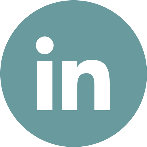 LinkedIn logo representing professional networking for luxury real estate insights and community engagement.