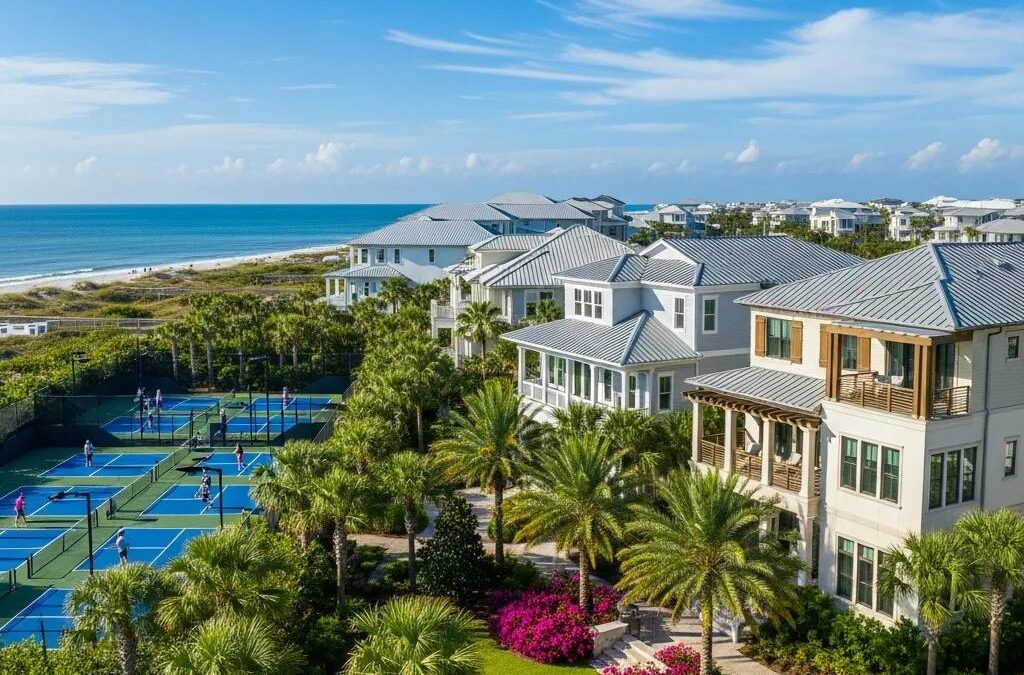Premier Pickleball Amenities at Beaches Town Center FL Homes