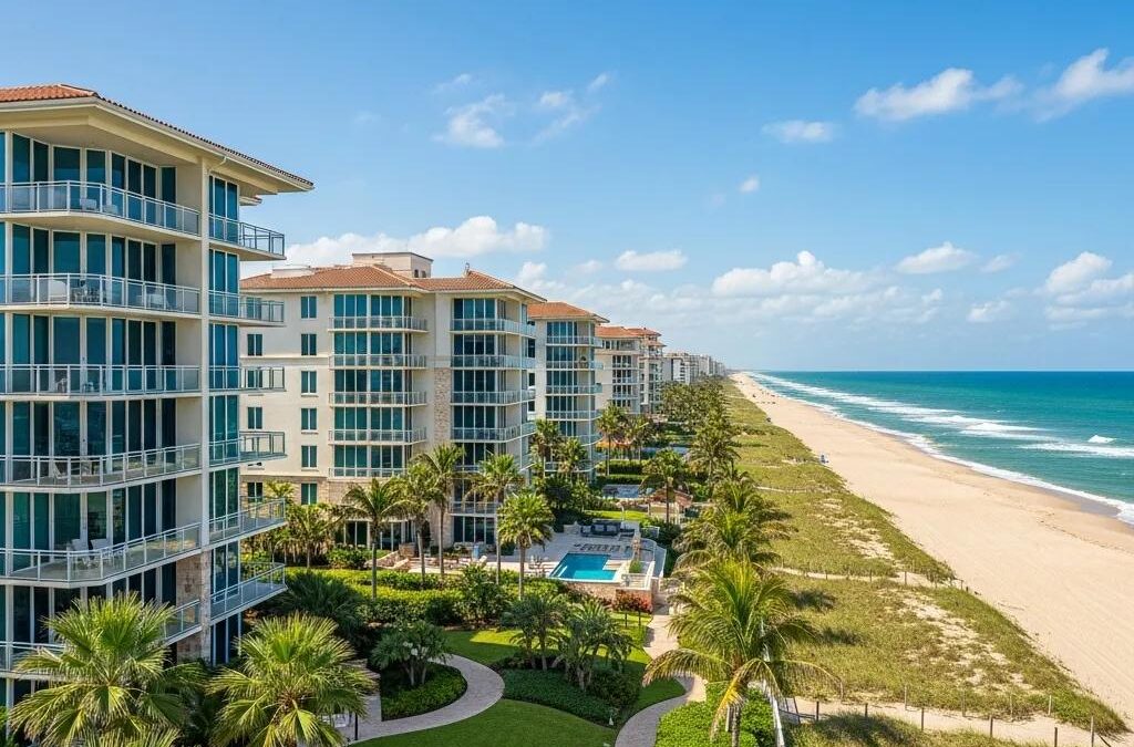 Luxury oceanfront condos in Beaches Town Center with stunning views and vibrant beach atmosphere